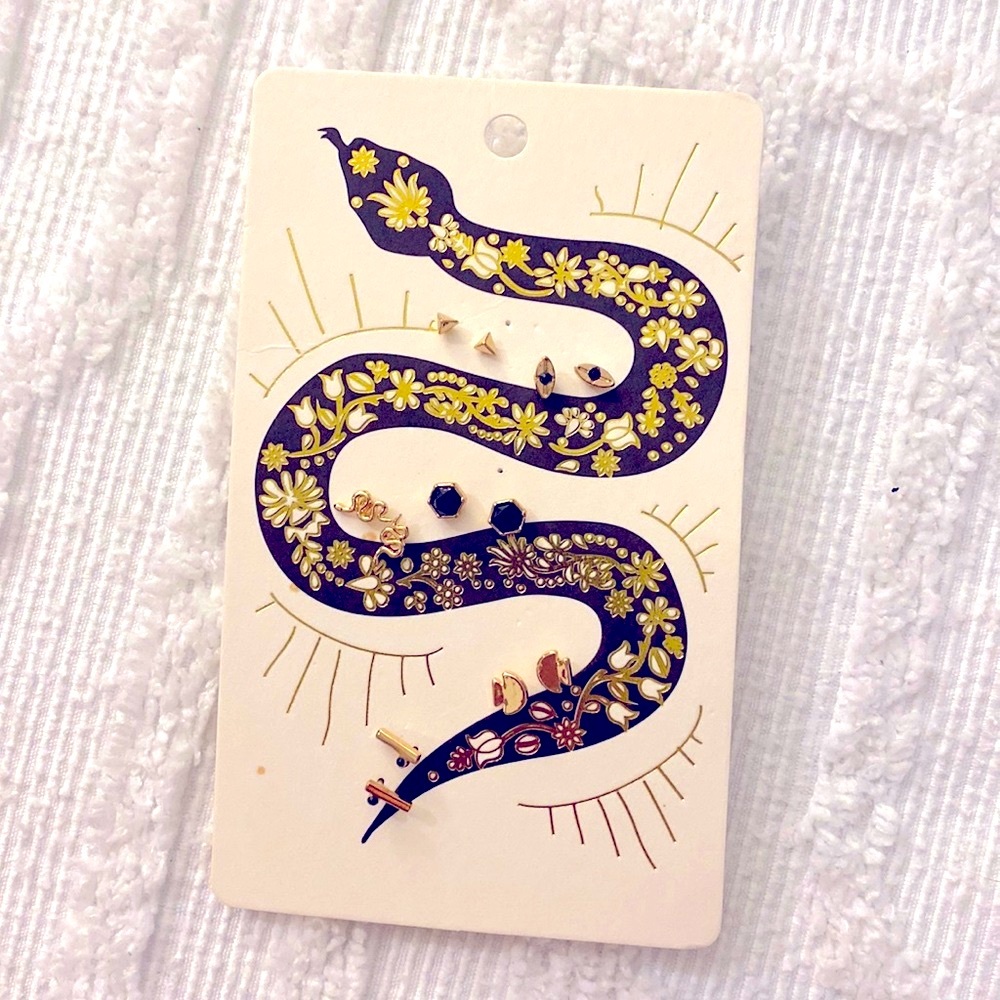 NWT Free People Earrings - Snake Stud Pack